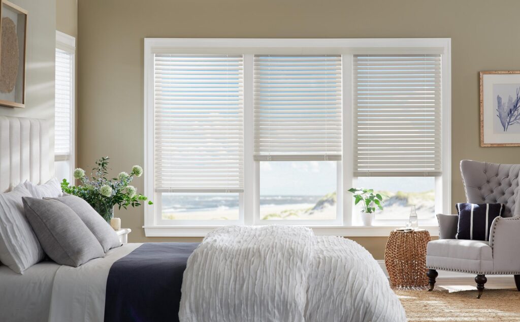 Faux Wood Blind Bedroom brandon