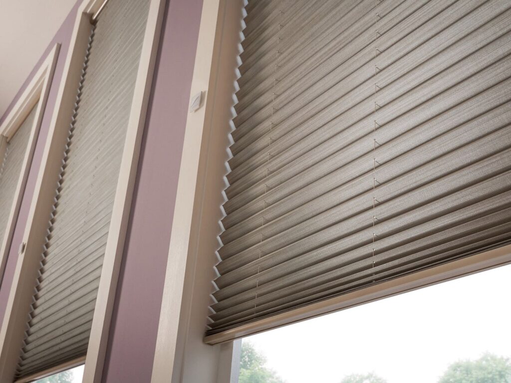 Pleated window shades example brandon