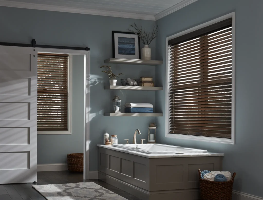 Wood Blinds Bathroom brandon