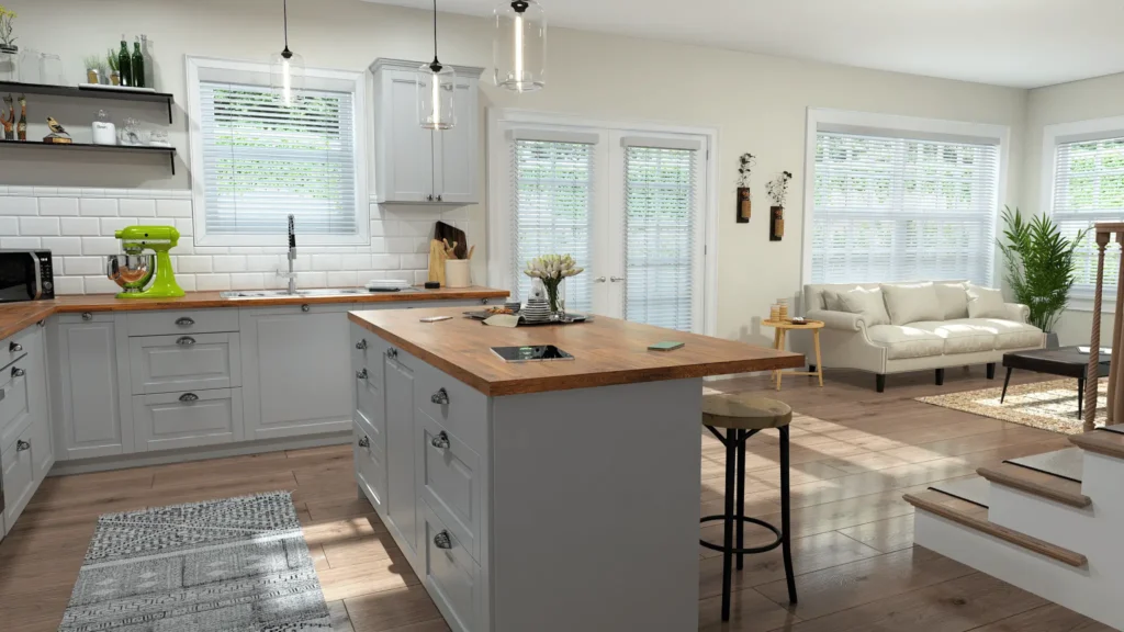 Wood Blinds Kitchen brandon